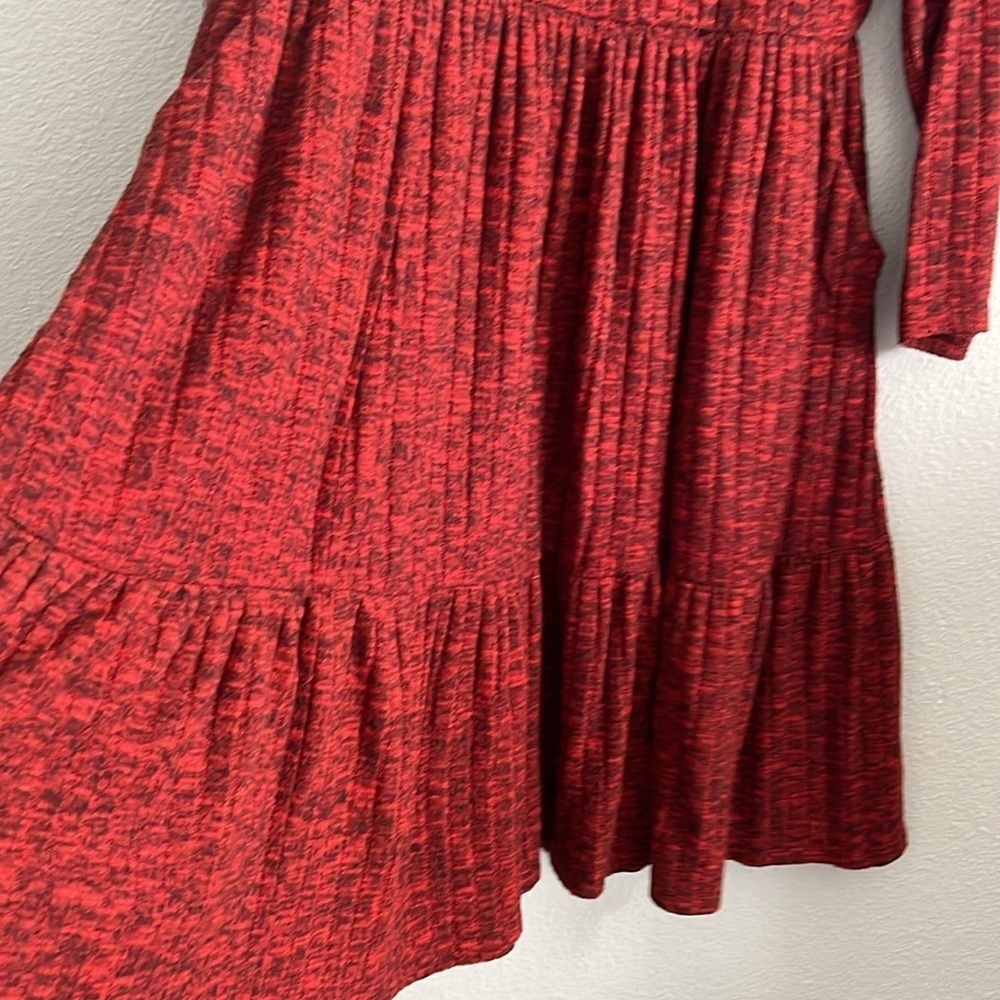 Mini Brushed Rib Tiered Skater Dress Size 0|L - Picture 8 of 11